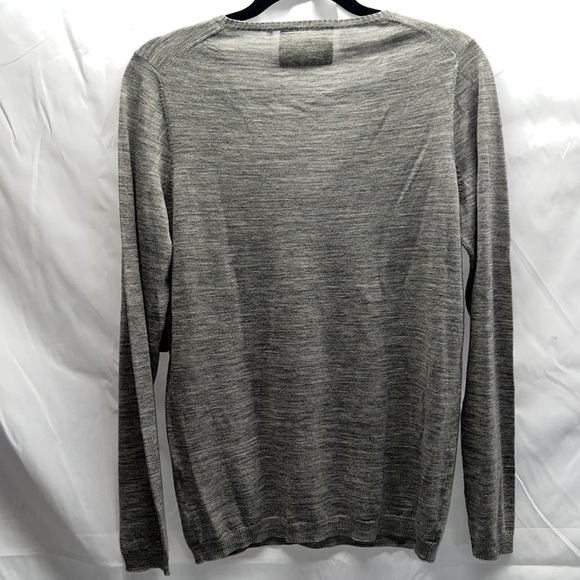 NWT - Victor Alfaro - Extra Fine Merino Wool V-Neck Sweater - Picture 2 of 4